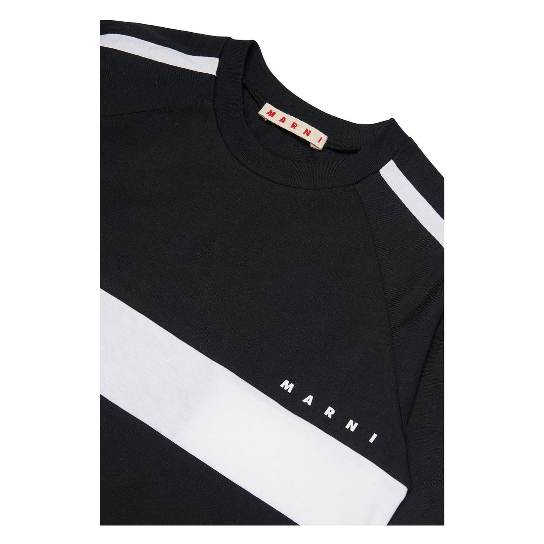 Marni Black Striped Sleeve Dress
