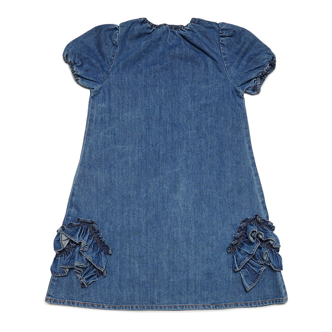 Marni Denim Ruffle Sided Dress