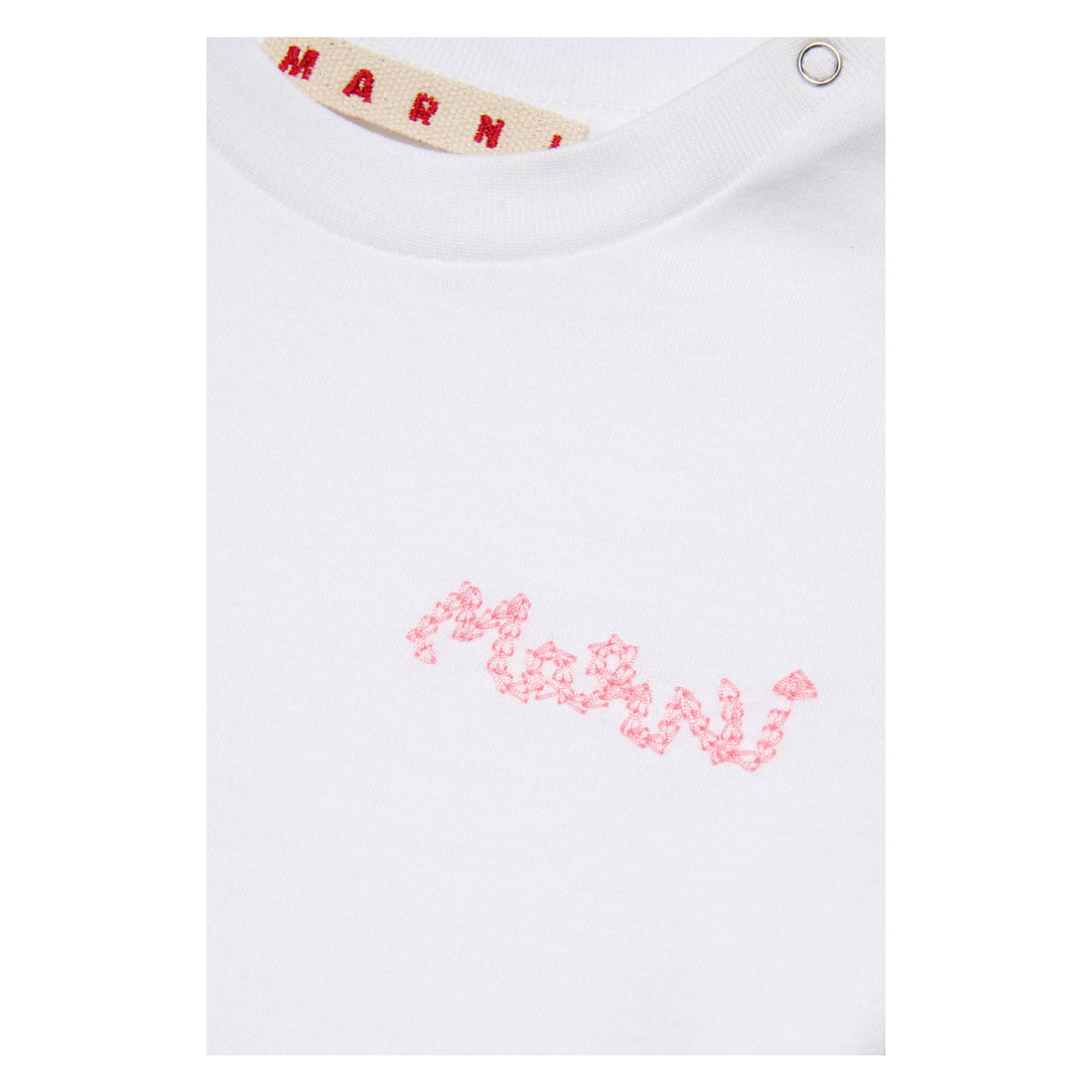 Marni White Logo Baby T-Shirt