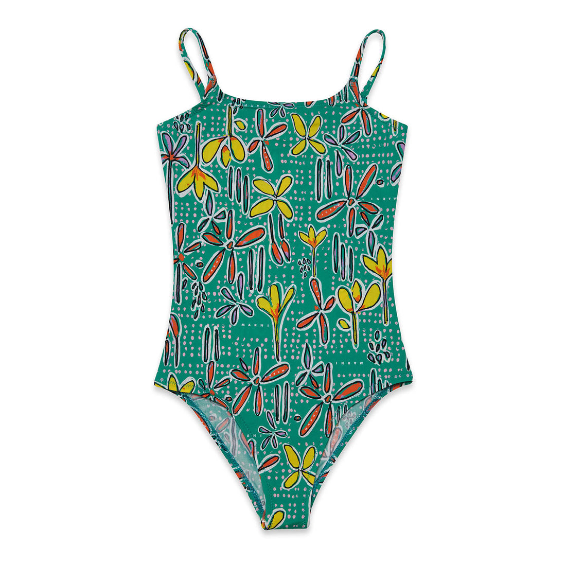 Marni Green Floral Swimsuit