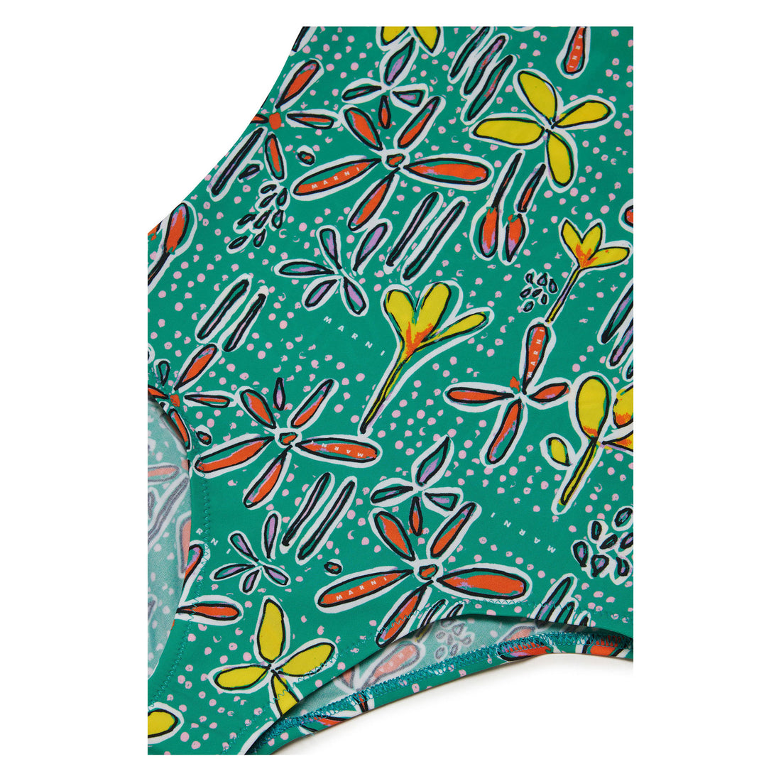 Marni Green Floral Swimsuit