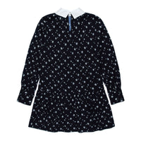 Marni Black Star Collar Print Dress