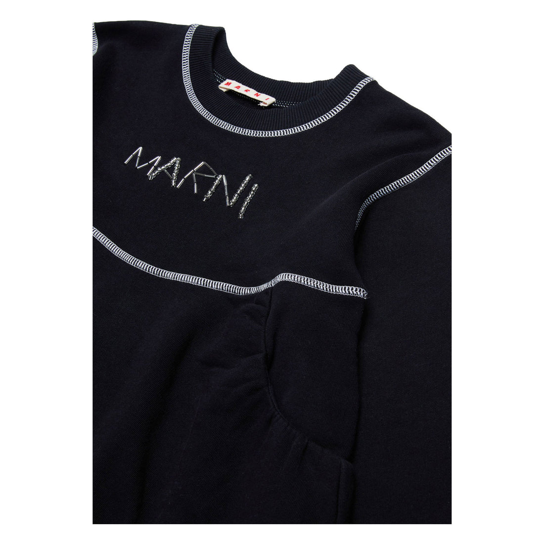 Marni Black Seamed Dress