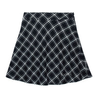 Marni Black Plaid A-line Skirt