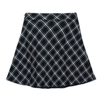 Marni Black Plaid A-line Skirt