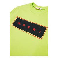 Marni Neon Green Logo Pullover