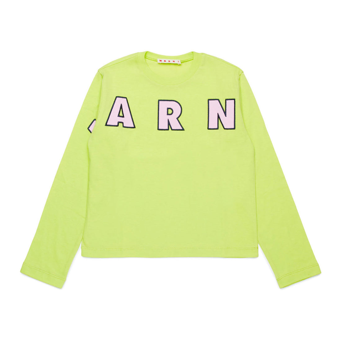 Marni Neon Green Logo T-shirt