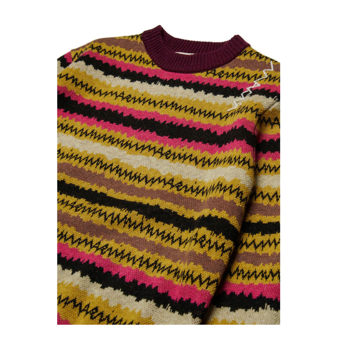 Marni Mustard Striped Pullover