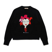 Marni Black Doll Face Pullover