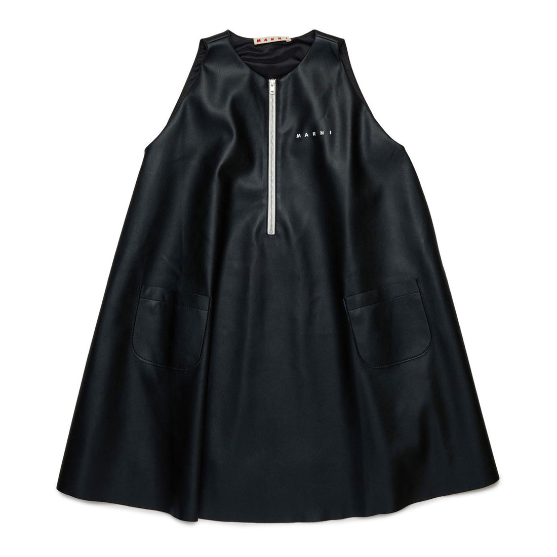 Marni Black Marni Patch Leather Dress