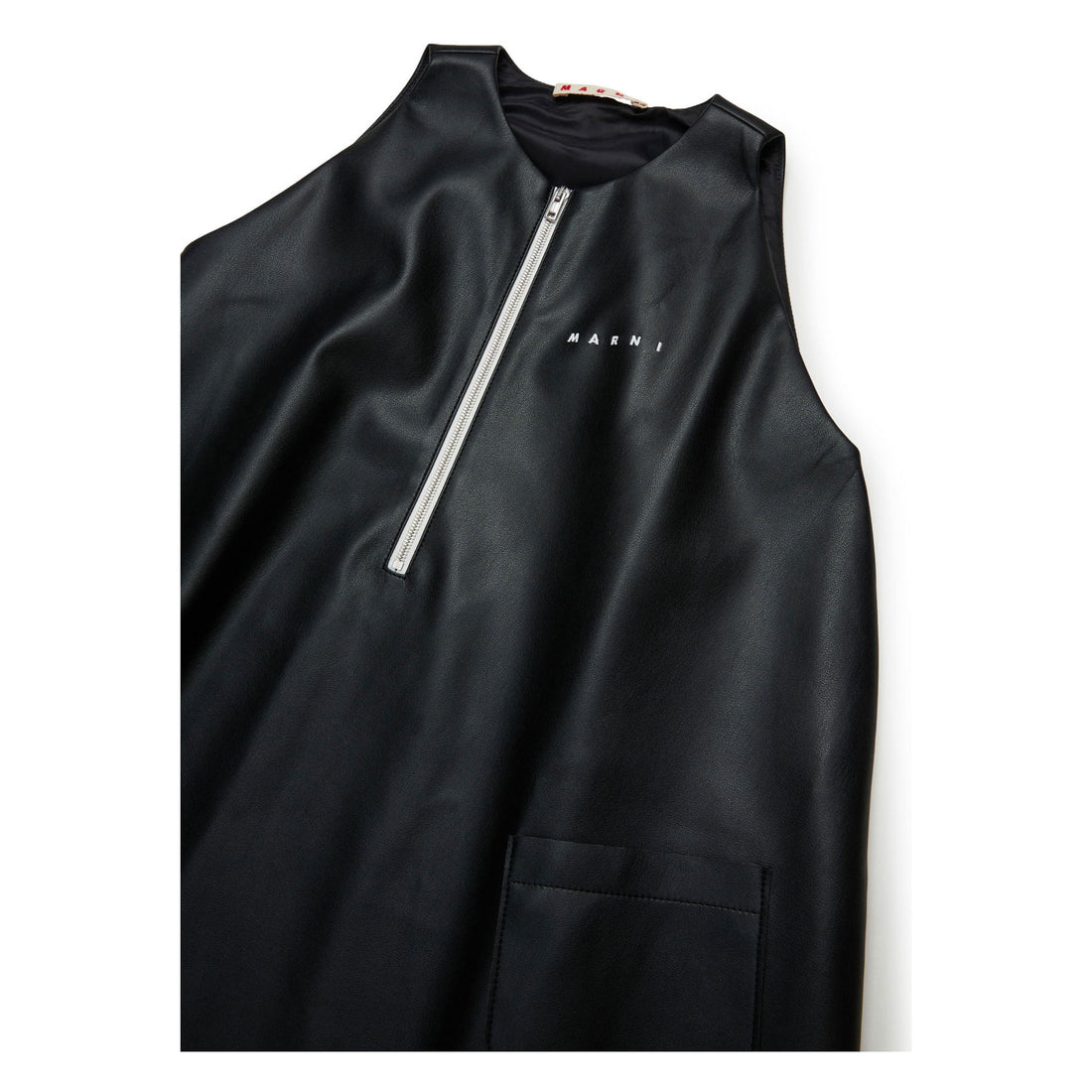 Marni Black Marni Patch Leather Dress