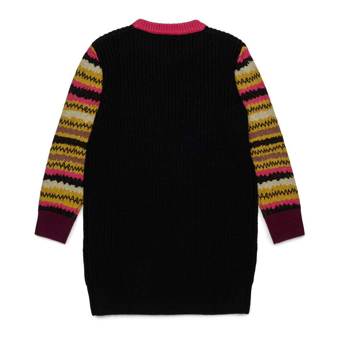 Marni Black Striped Sleeve Knit Dress