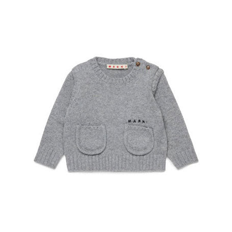 Marni Grey Pocket Baby Pullover
