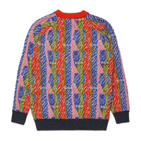Marni Red Striped Jacquard Pullover