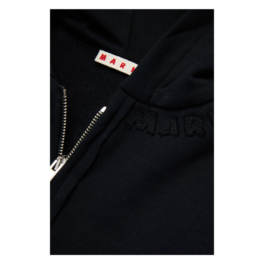 Marni Black Raw Cut Zip Hoodie