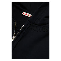 Marni Black Raw Cut Zip Hoodie