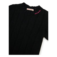 Marni Black Stitched Logo Maxi Dress