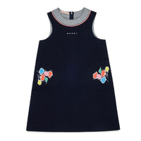Marni Dark Sea Blue Printed Dress