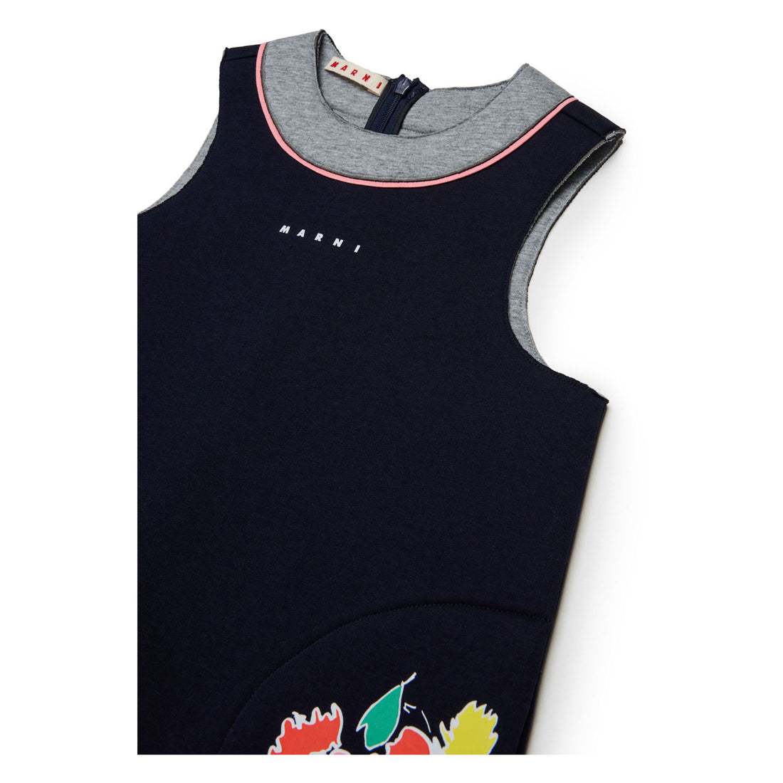 Marni Dark Sea Blue Printed Dress