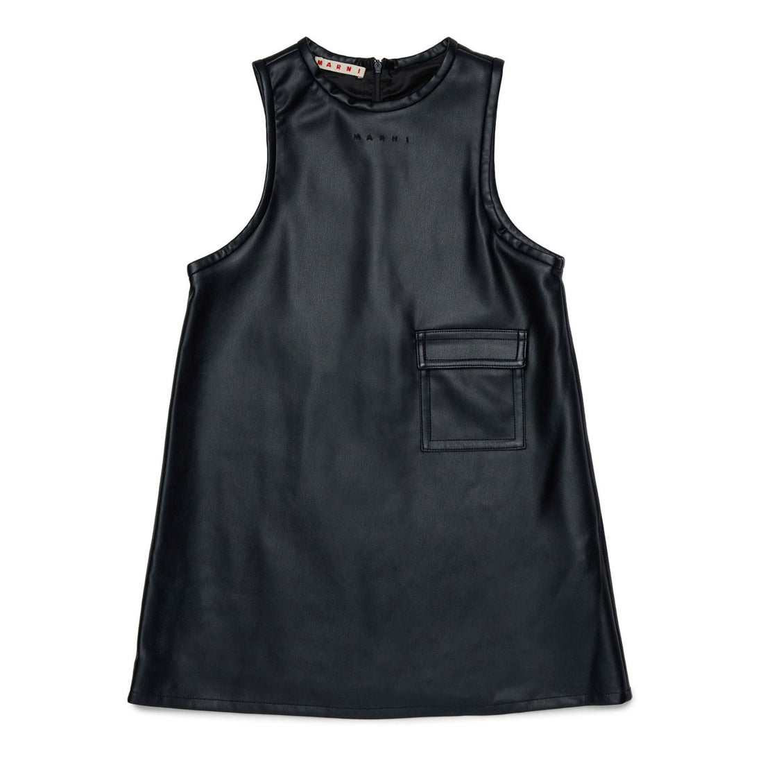 Marni Black Leather Dress