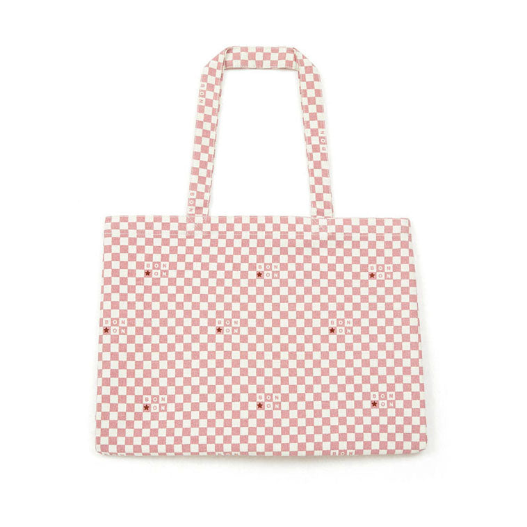 Bonton Rosewood Check Logo Mini Tote