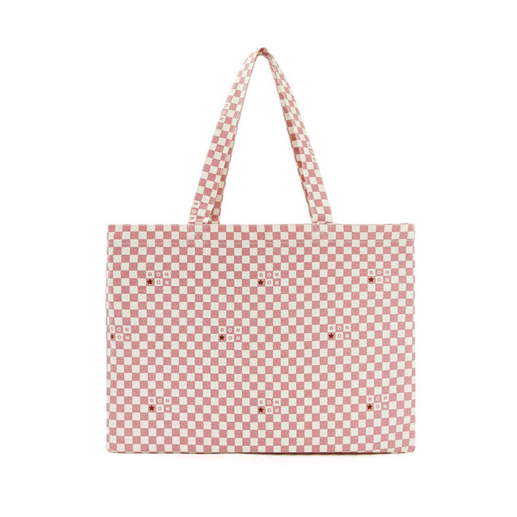 Bonton Rosewood Check Logo Mini Tote
