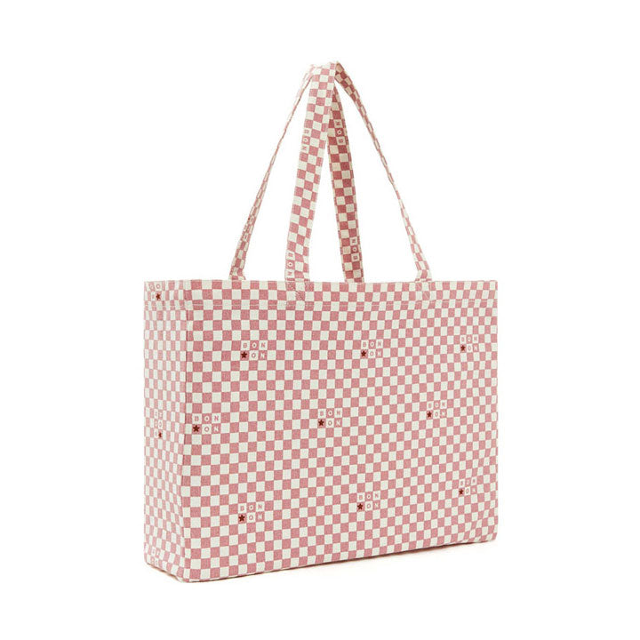 Bonton Rosewood Check Logo Mini Tote