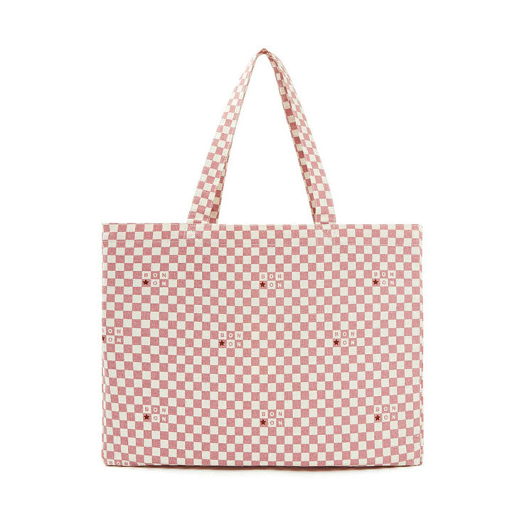 Bonton Rosewood Check Logo Mini Tote
