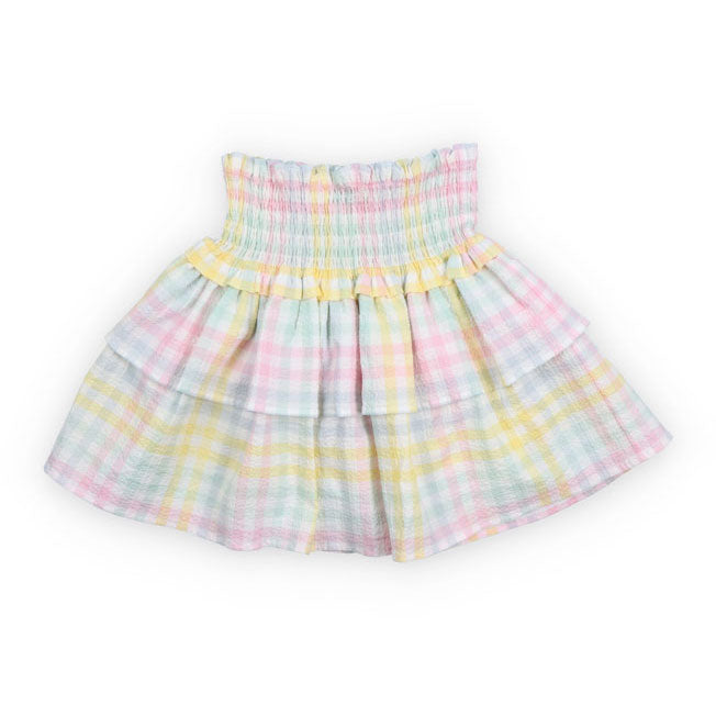 The New Society  Mallow Check Skirt