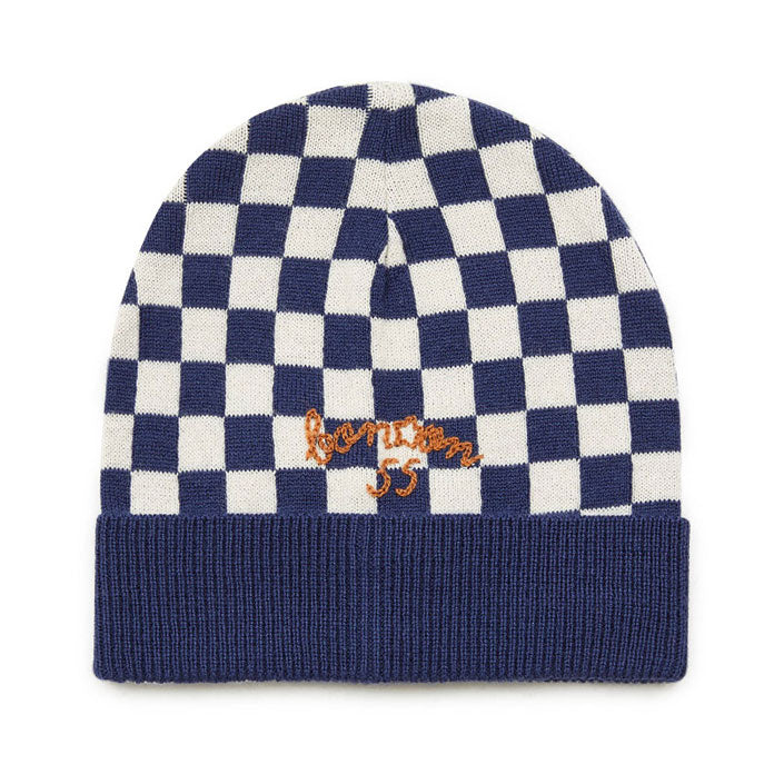 Bonton Navy Check Damier Hat