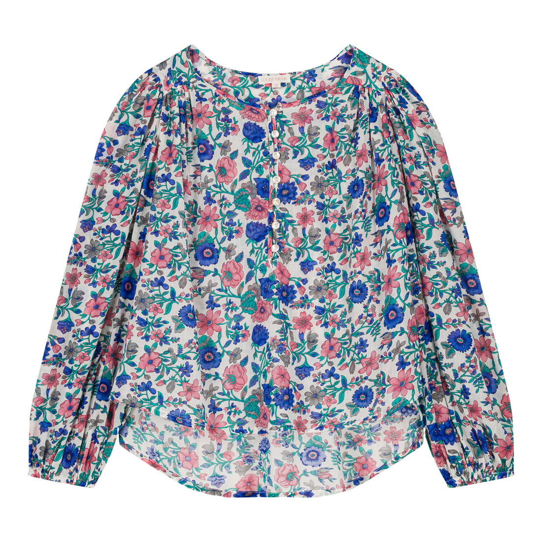Louise Misha Blue Summer Meadow Marianna Blouse