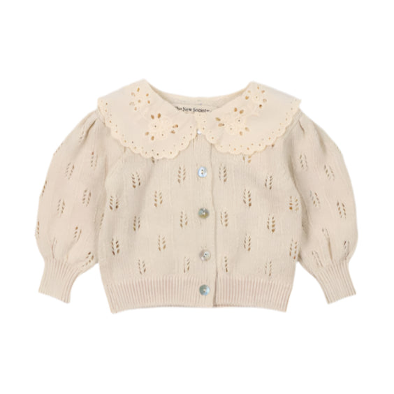 The New Society Macadamia Marina Baby Cardigan