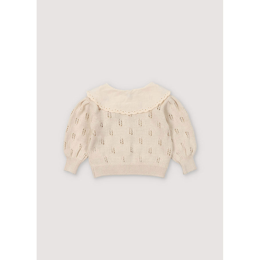 The New Society Macadamia Marina Baby Cardigan