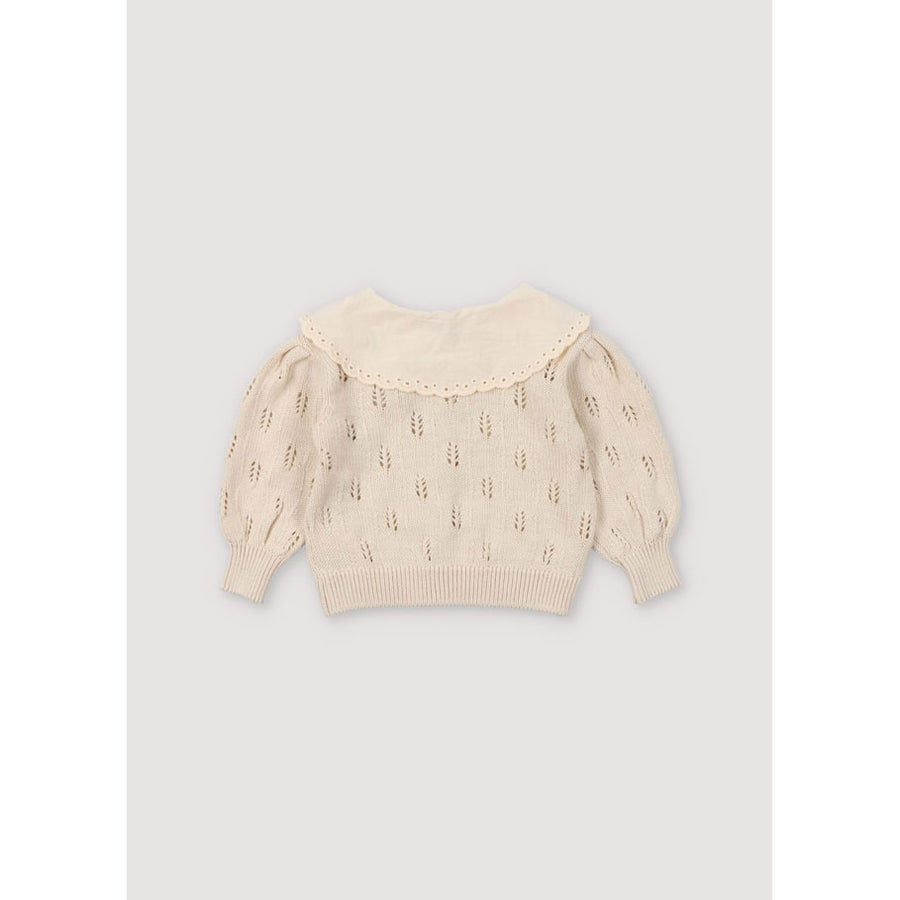 The New Society Macadamia Marina Baby Cardigan
