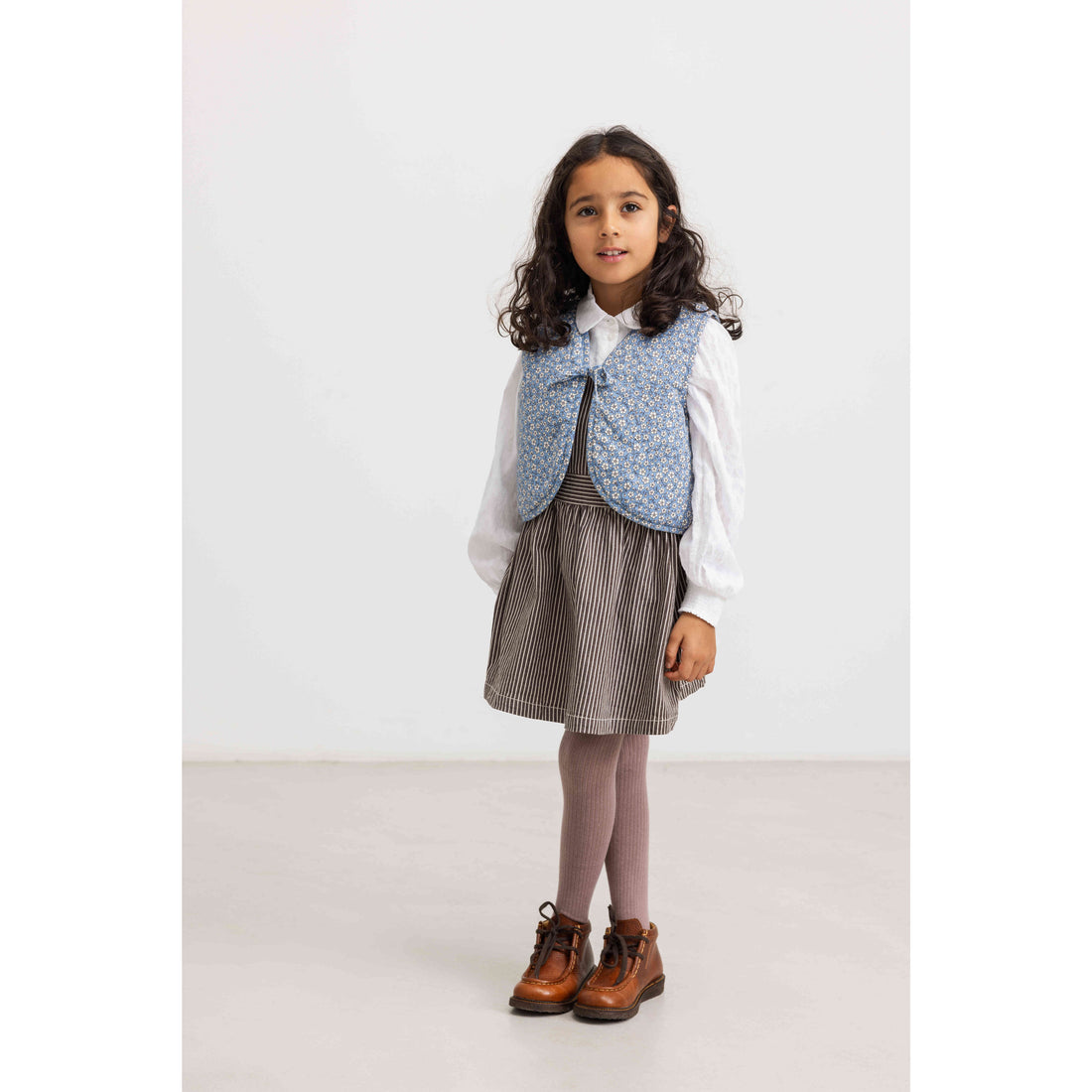 MarMar Copenhagen Dark Brownie Stripe Sanne Dress