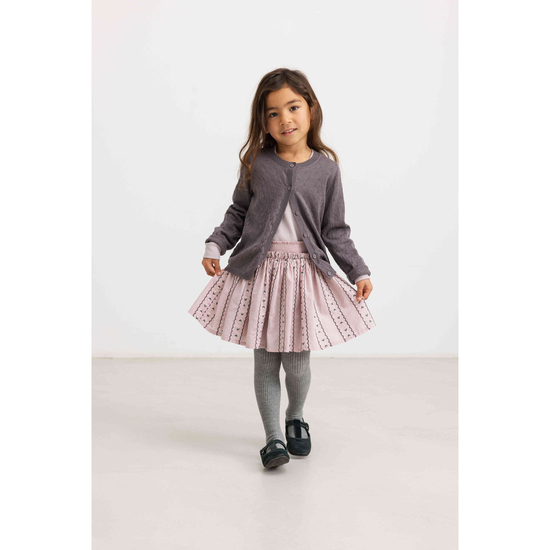 MarMar Copenhagen Dusty Purple Bloom Seline Skirt