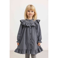 MarMar Copenhagen Pigeon Blue Check Dalina Dress