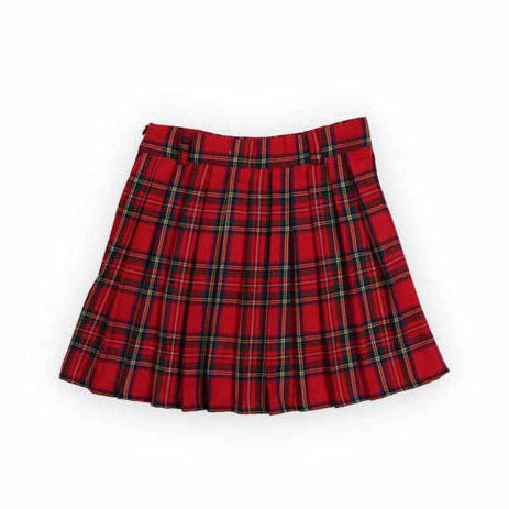 The New Society Galactic Red Check Martina Skirt