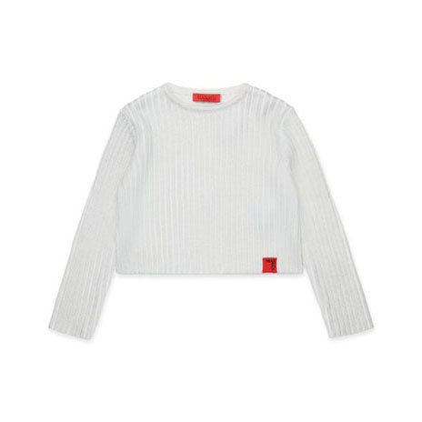 Max and Co White Maglia Ribbed Sweater