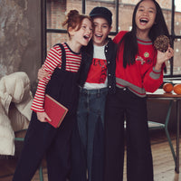 Max and Co Coral Red Striped Long Sleeve T-Shirt