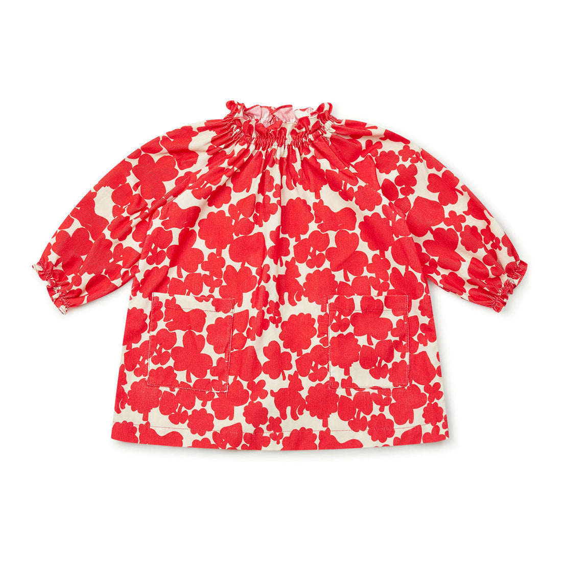 Bonton Red Floral Dahli Baby Dress