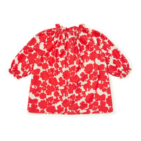 Bonton Red Floral Dahli Baby Dress
