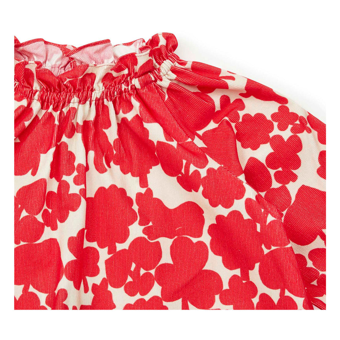 Bonton Red Floral Dahli Baby Dress