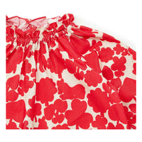 Bonton Red Floral Dahli Baby Dress
