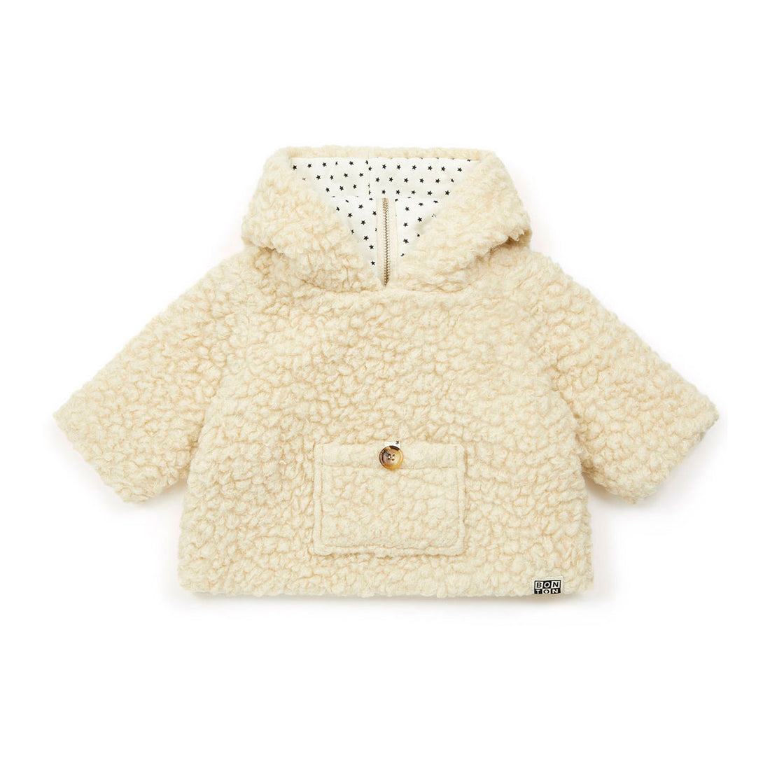 Bonton Ecru Camion Baby Jacket