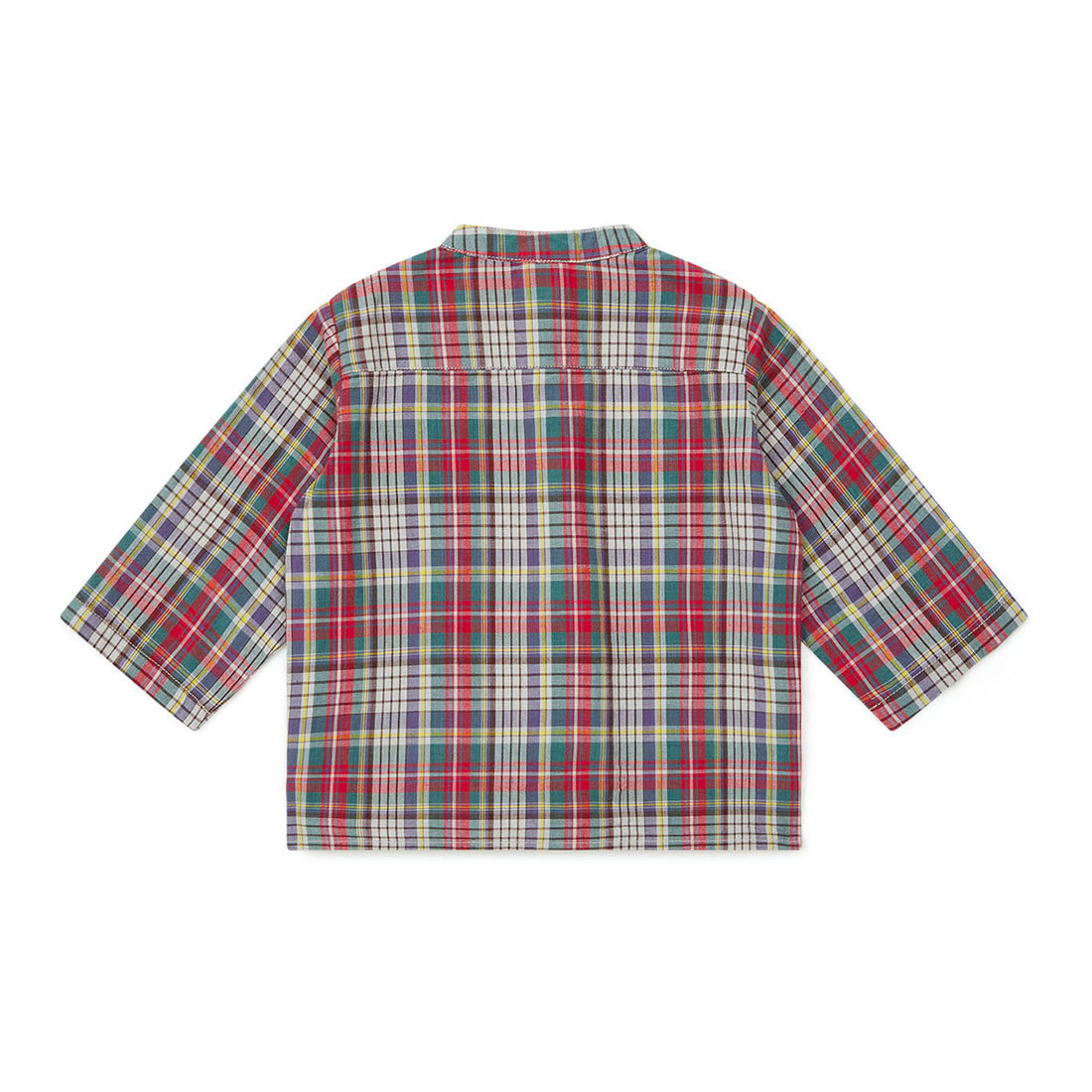 Bonton Green Plaid Baby Tunic