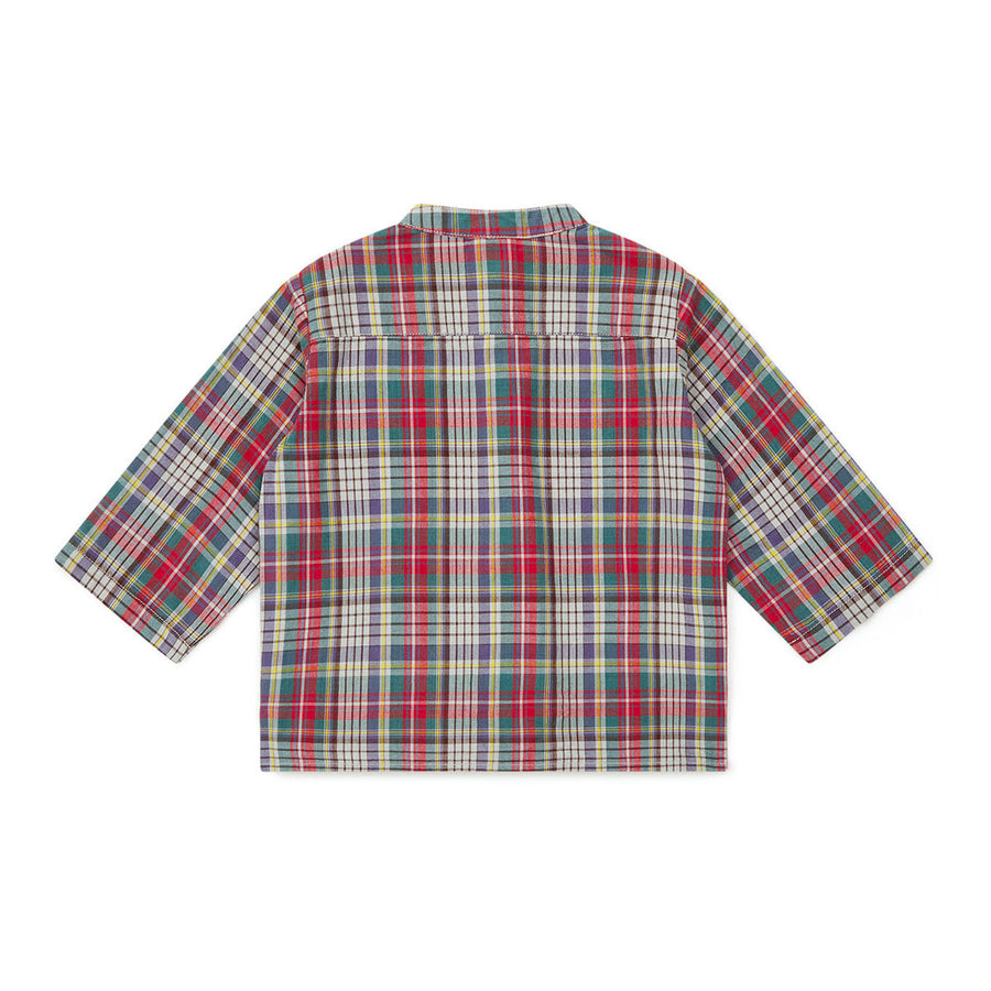 Bonton Green Plaid Baby Tunic