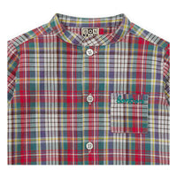 Bonton Green Plaid Baby Tunic