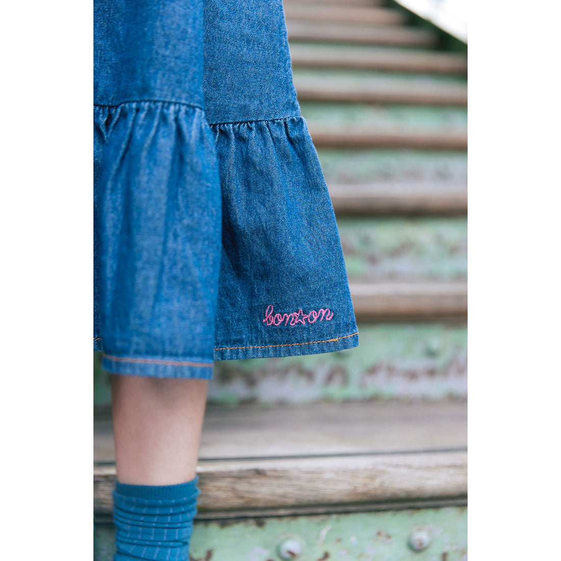 Bonton Blue Denim Skirt