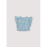 The New Society Peony Powder Blue Print Baby Blouse